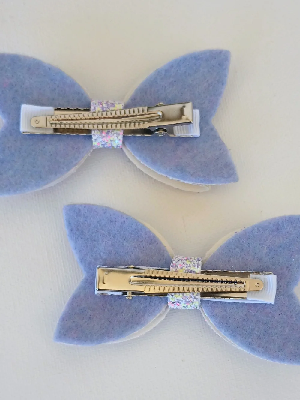 Lavender Girls Hair Bow and Clip Gift Set (5 Pieces)